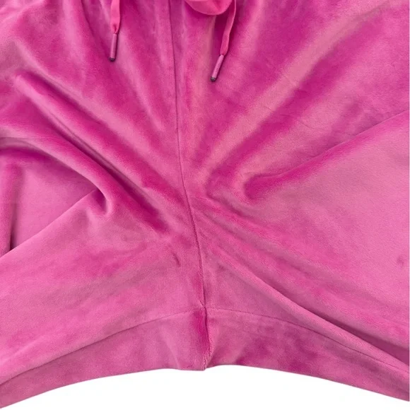 Victoria’s Secret On Pointe Pink Velour High Rise Drawstring Joggers Size Medium - Picture 6 of 14